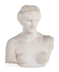A Continental Marble Bust of Aphrodite
