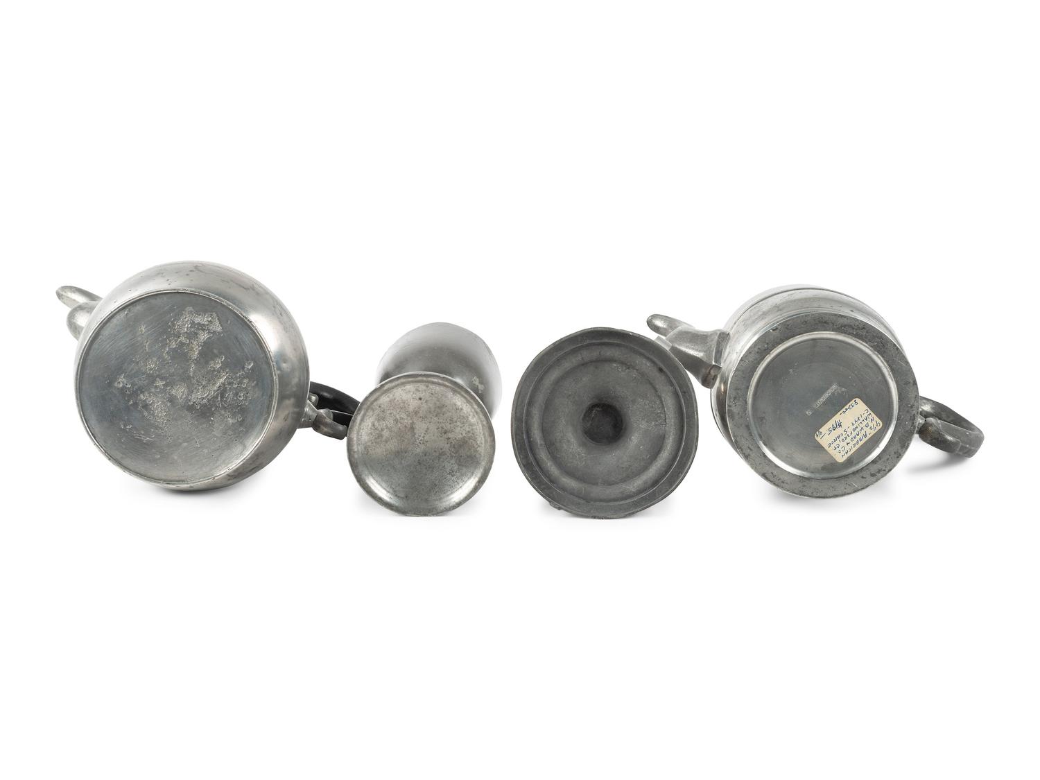A Collection of American Pewter Table Articles