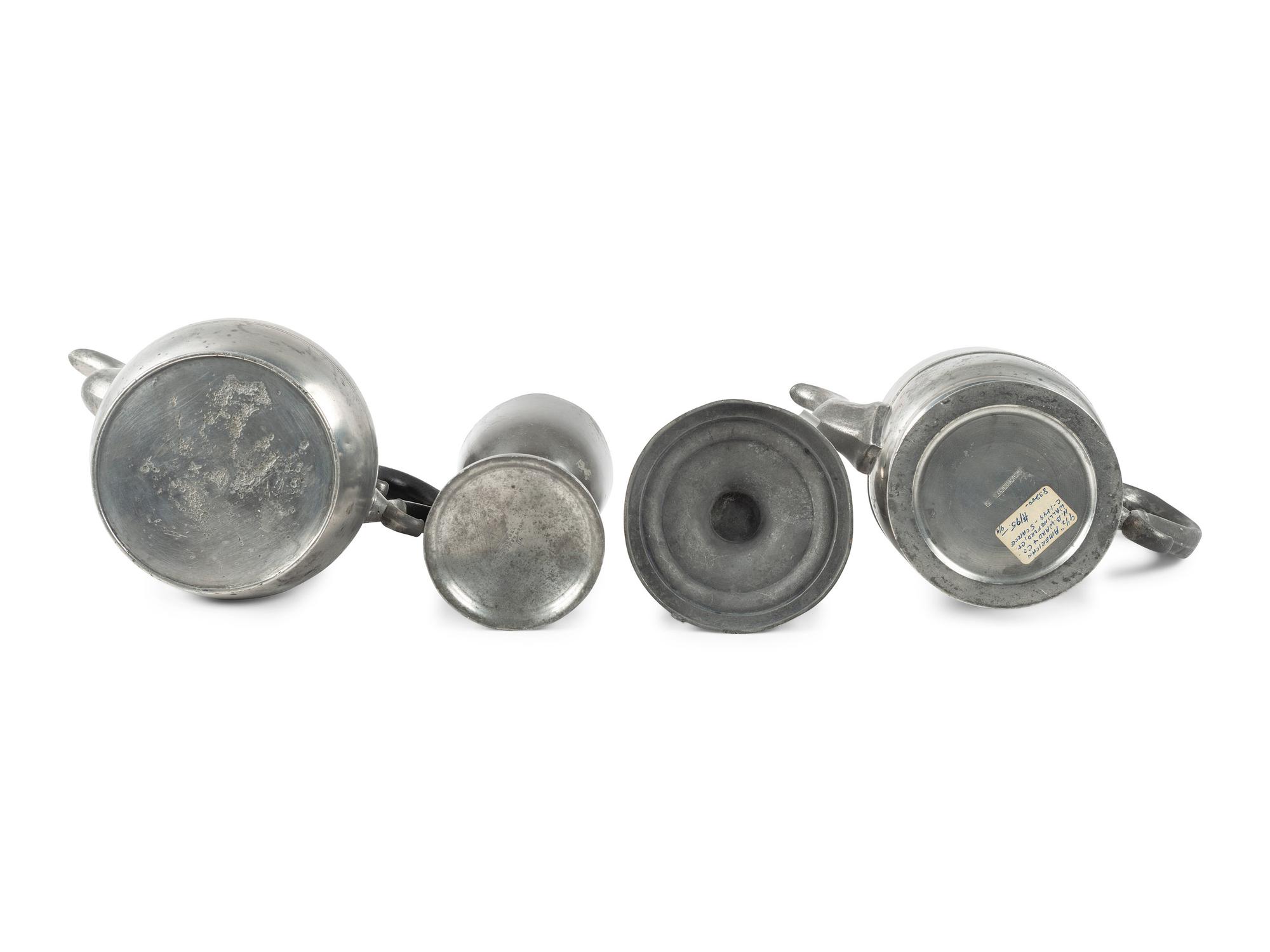 A Collection of American Pewter Table Articles