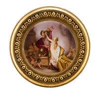 A Royal Vienna Porcelain Plaque, 19TH CENTURY, Diameter 9 7/8 inches. — 19TH CENTURY,