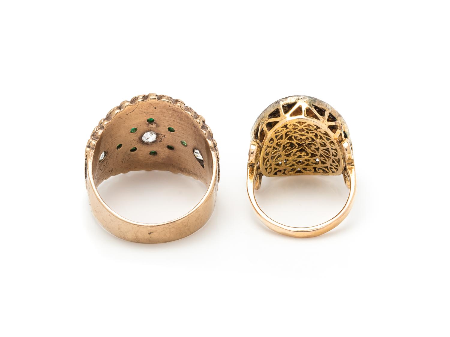 COLLECTION OF DIAMOND RINGS