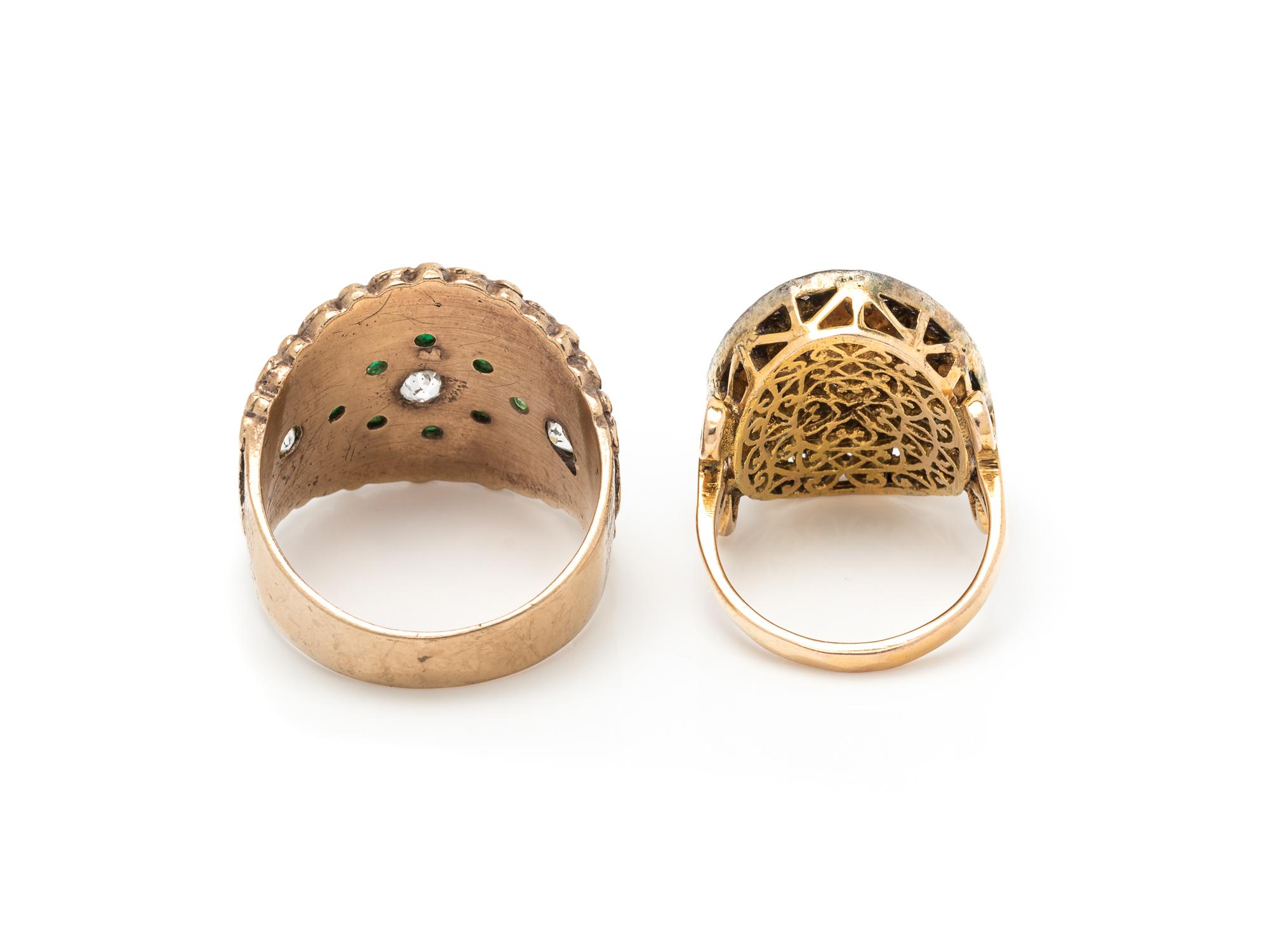 COLLECTION OF DIAMOND RINGS