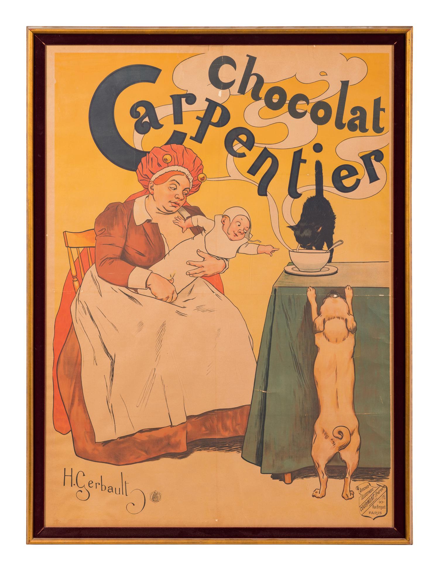 A French poster for Chocolat Carpentier by H. Gerbault