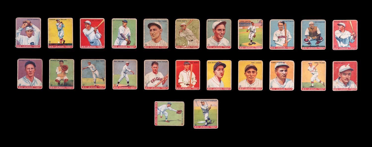 A Partial Set of 1933 Goudey Baseball Cards Including Multiple Hall of Famers (114/239)