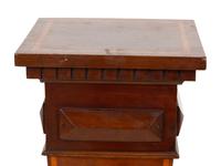 An Edwardian Satinwood Inlaid Mahogany Pedestal