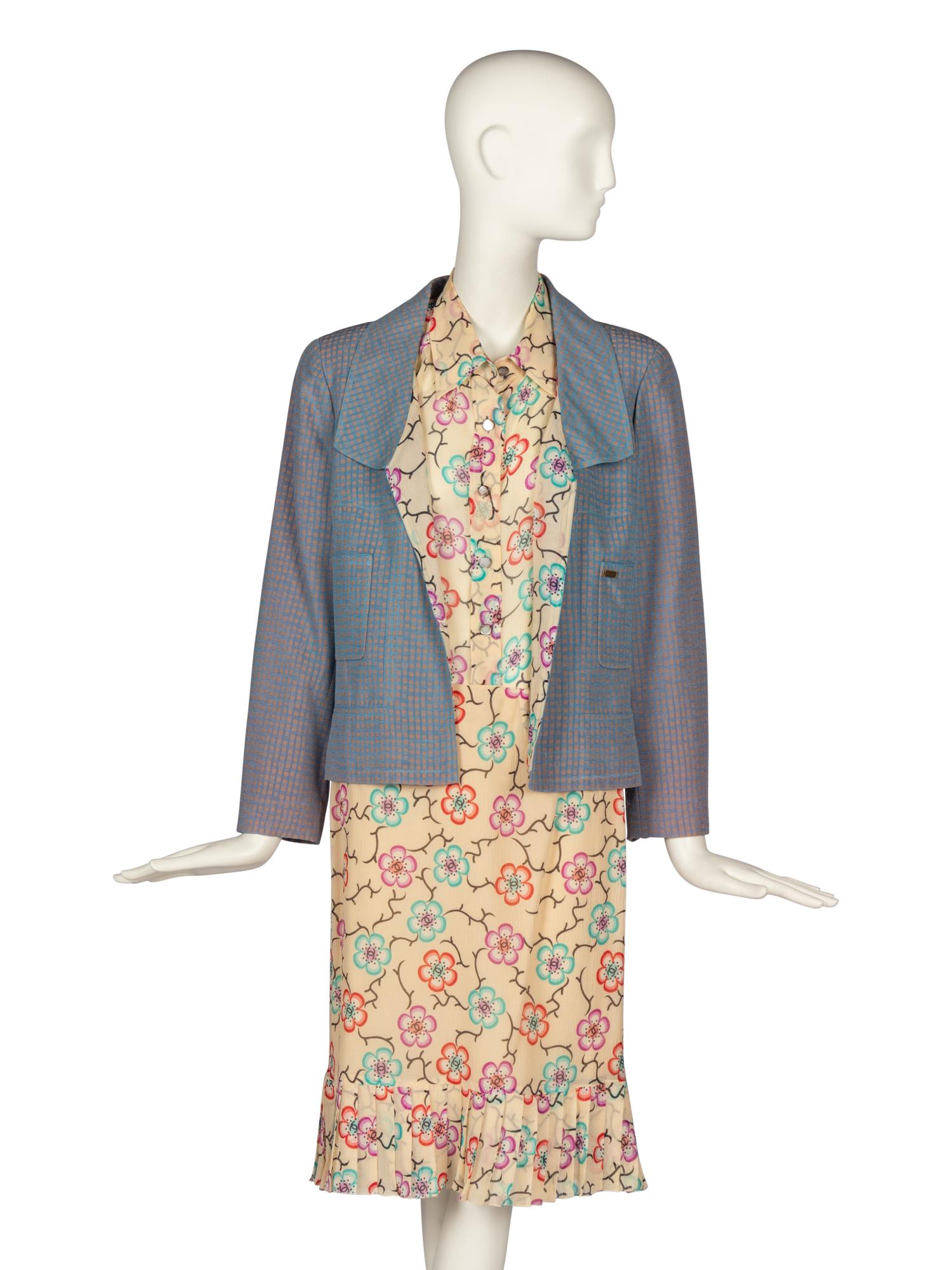Chanel Floral Silk Ensemble
