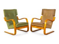 A Pair of Model 36 Lounge Chairs Finmar, Finland