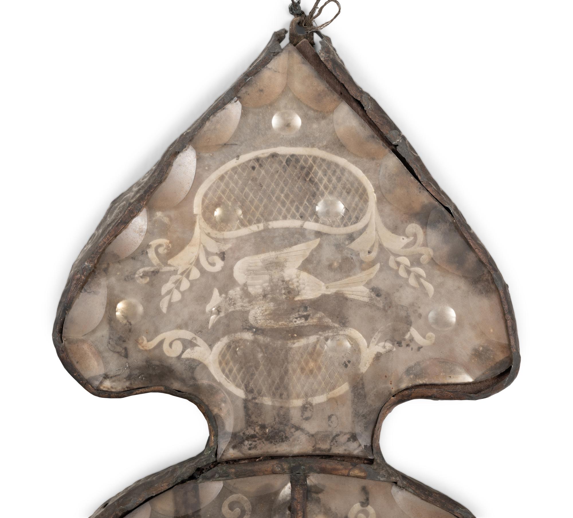 A Pair of Italian Mirrored Two-Light Sconces