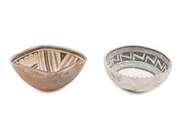 Southwestern Black-on-White Pottery Bowls