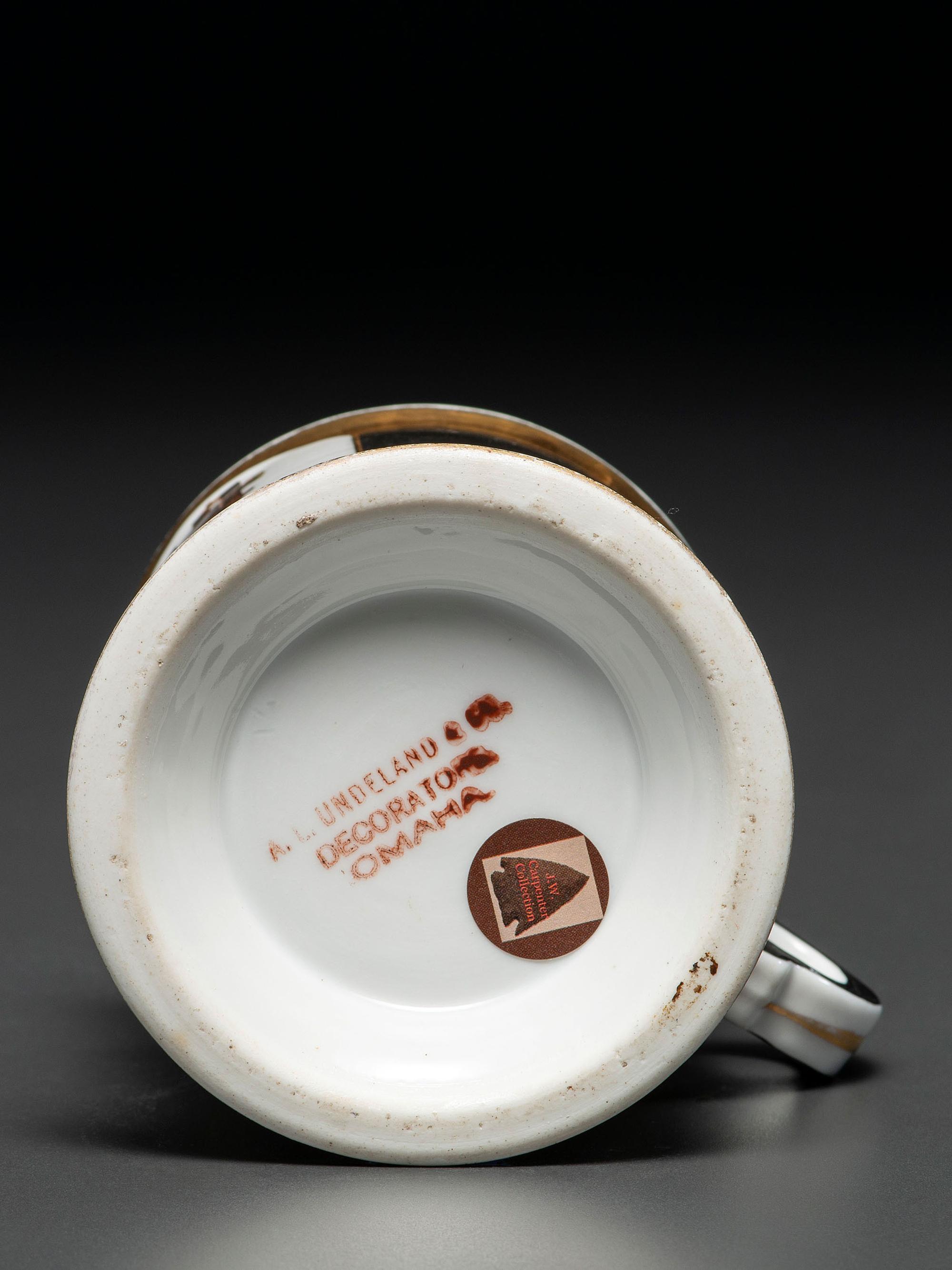 A Photographer's Porcelain Occupational Shaving Mug