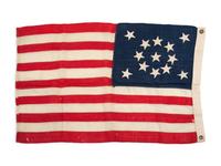 [FLAGS]. 13-star American Centennial flag. Ca 1876 or after.