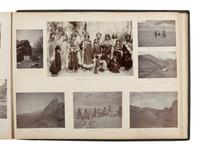 [EARLY PHOTOGRAPHY]. 3 late 19th-early 20th century albums documenting travels abroad, incl. India.