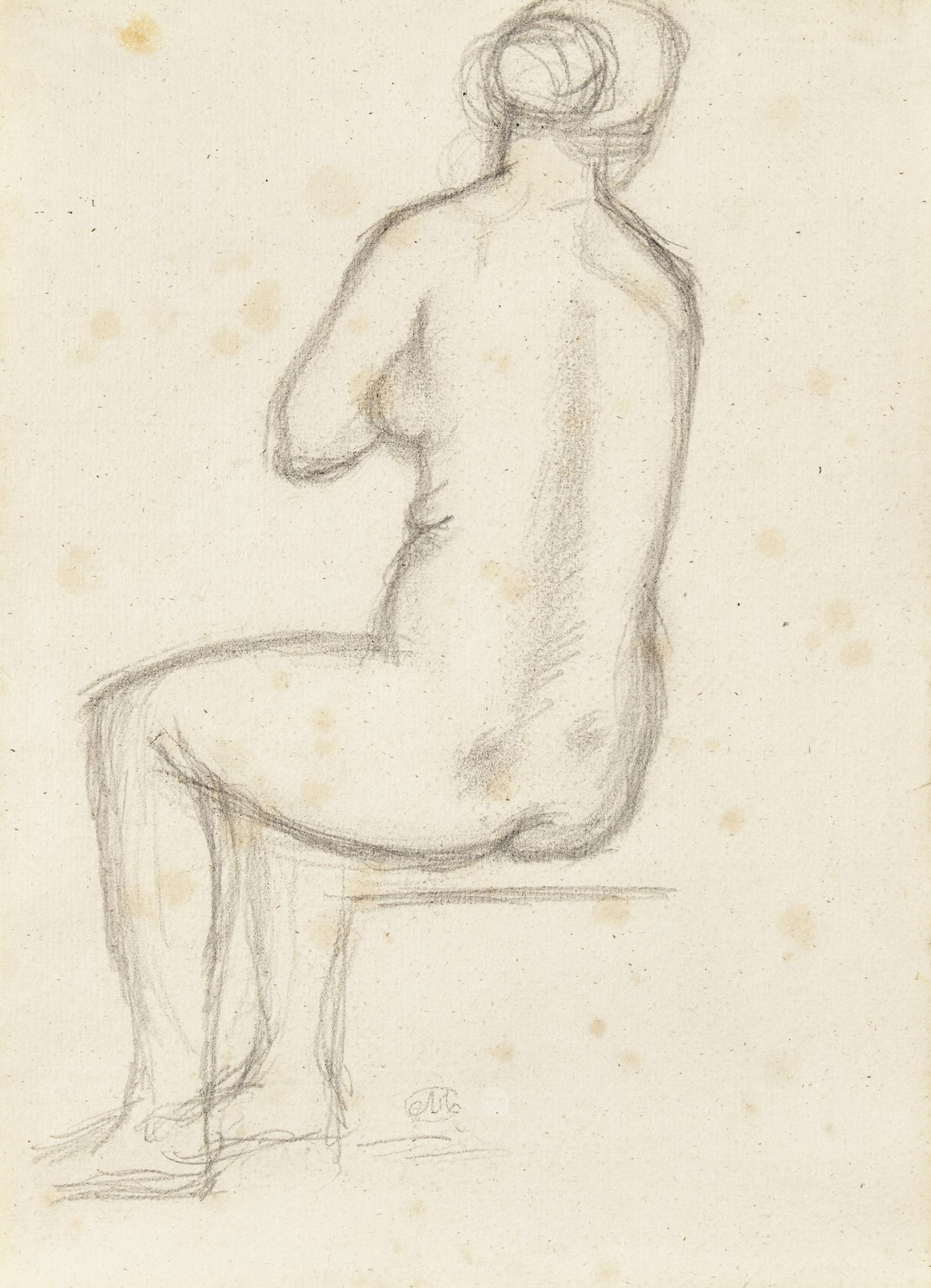 Aristide Maillol (French, 1861-1944) — Femme Nue Vue de Dos, c. 1930