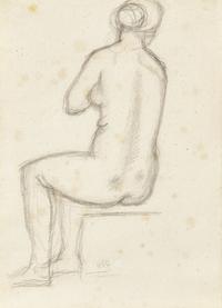 Aristide Maillol (French, 1861-1944) — Femme Nue Vue de Dos, c. 1930