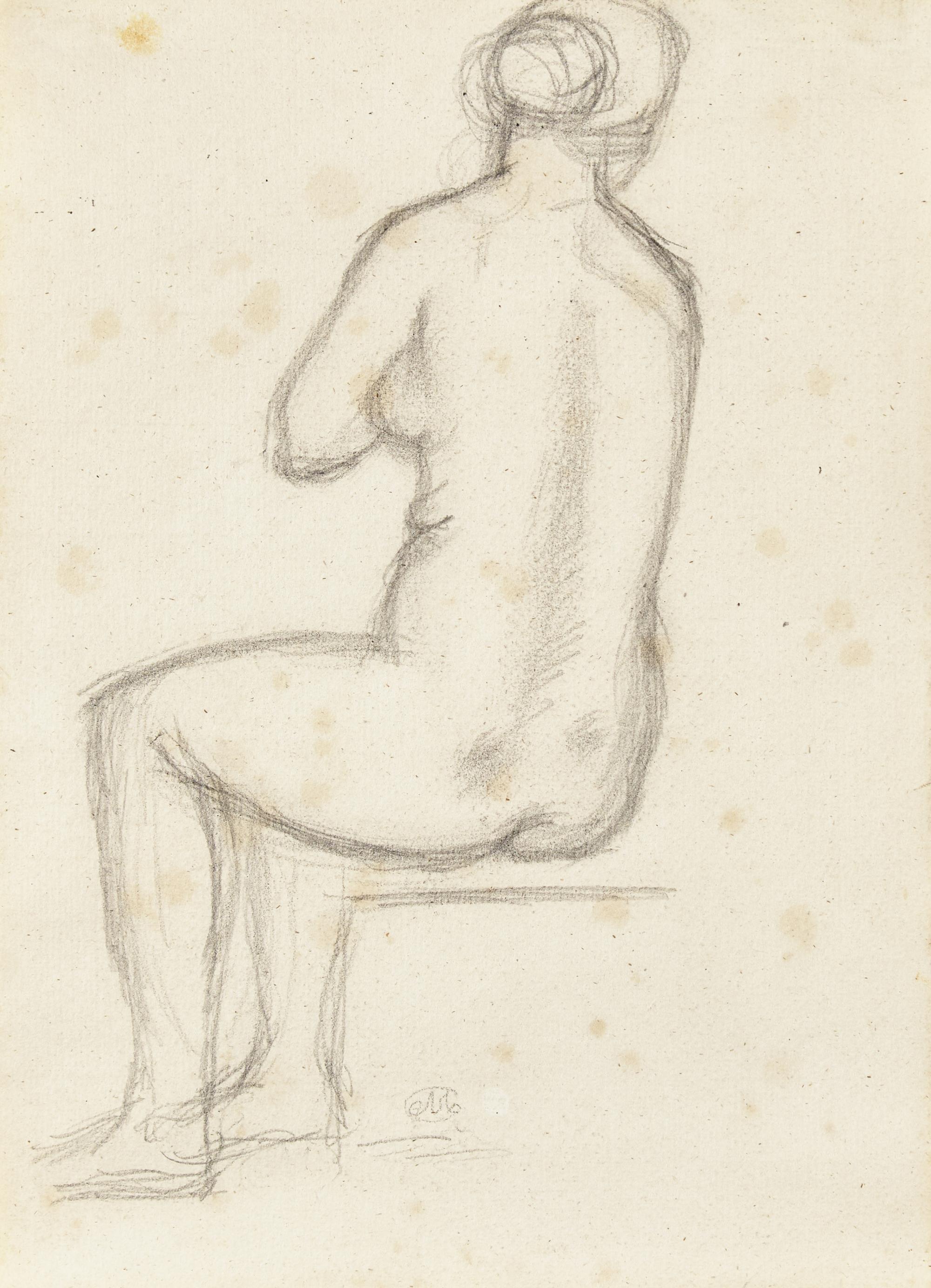 Aristide Maillol (French, 1861-1944) — Femme Nue Vue de Dos, c. 1930