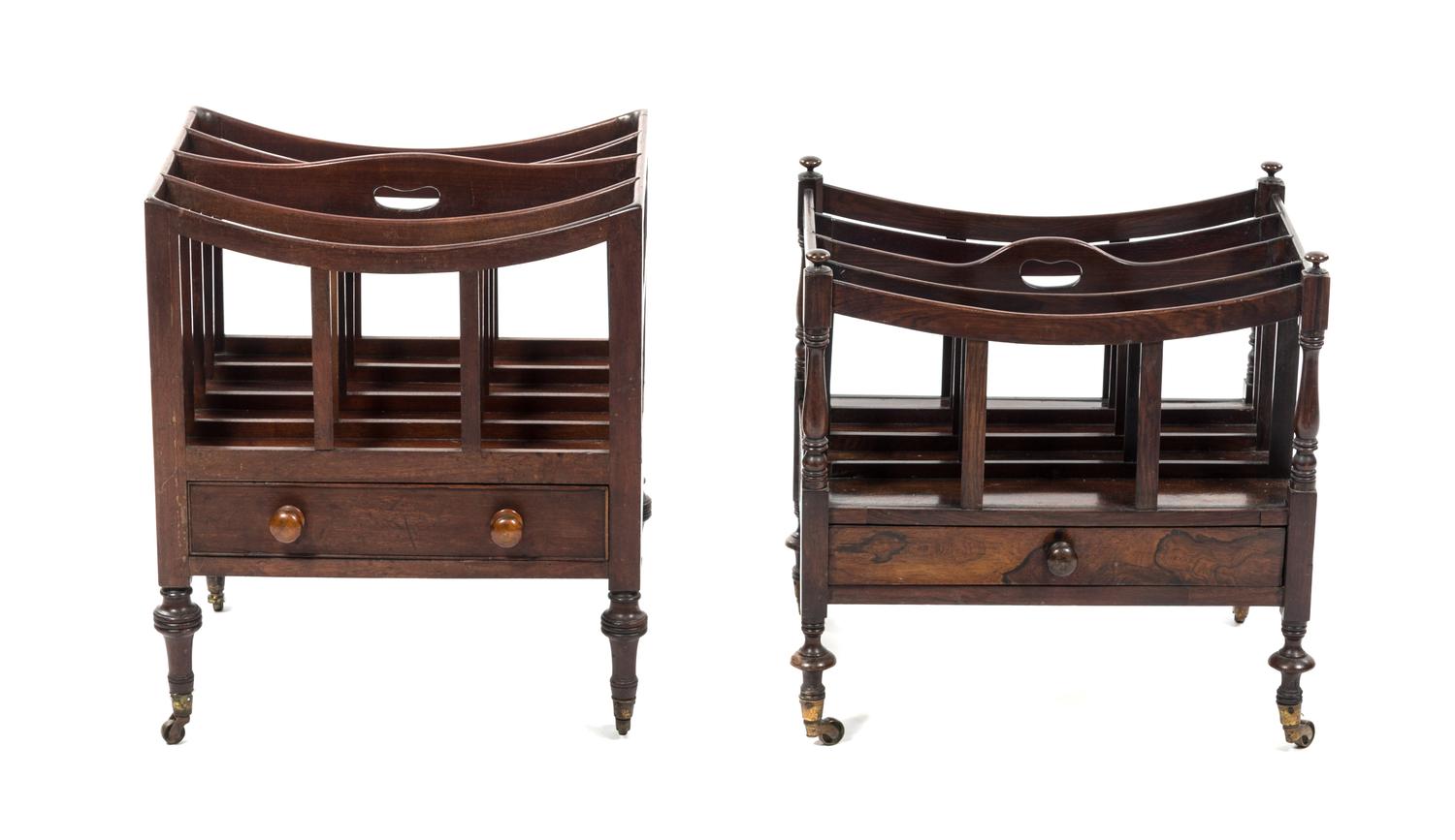 Two English Canterburies, 19TH CENTURY, Height of tallest 21 1/2 x width 18 x depth 14 inches. — 19TH CENTURY,