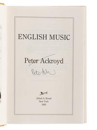 ACKROYD, Peter (b. 1949). A group of 5 works by Ackroyd, MOST SIGNED, comprising: