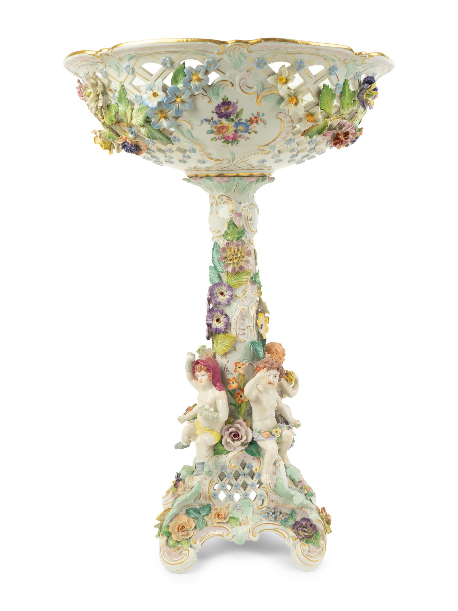 A German Porcelain Centerpiece — 19TH CENTURY