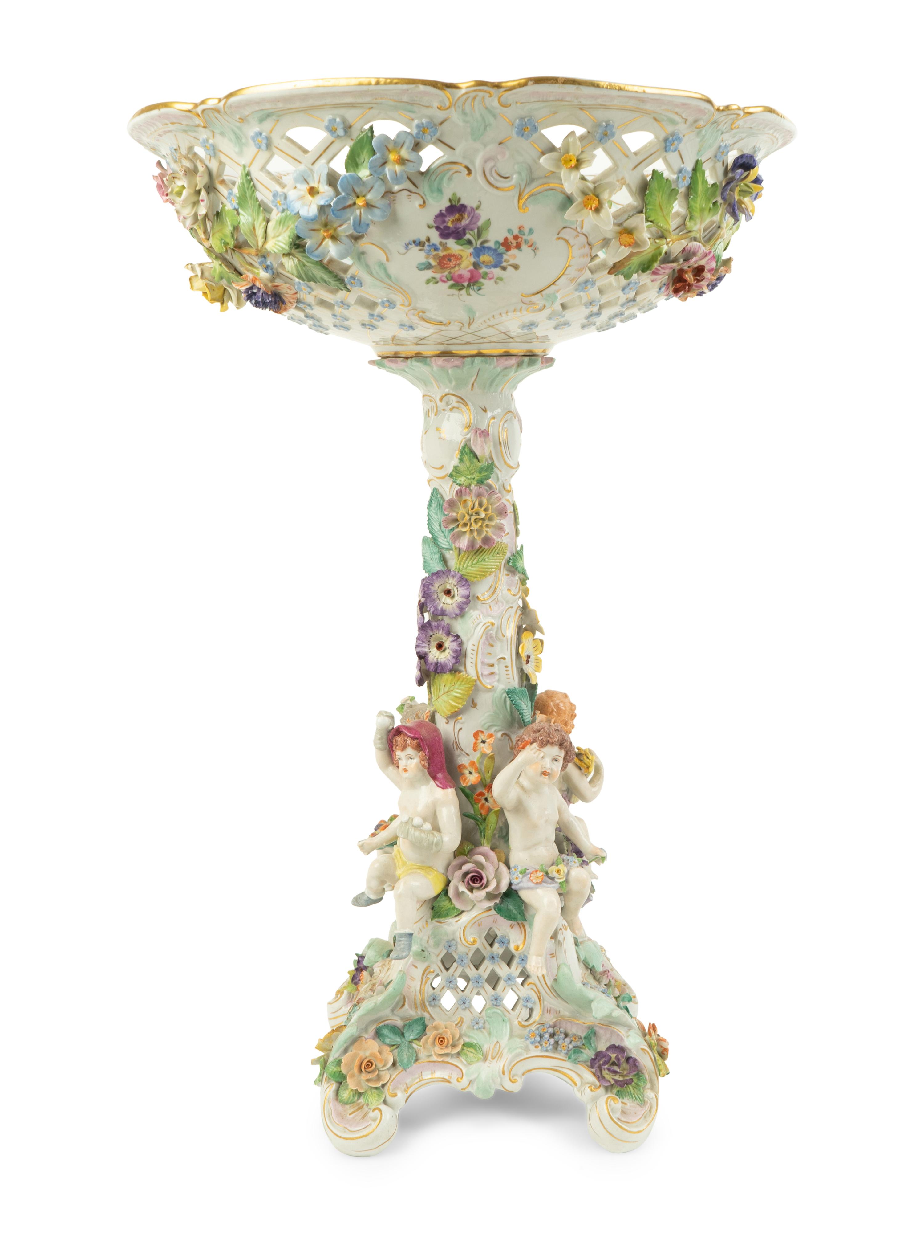 A German Porcelain Centerpiece — 19TH CENTURY