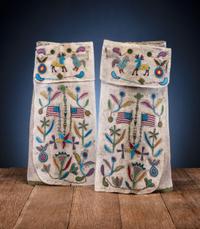 Sioux Beaded Hide Leggings, Pictorial