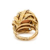 SOLD: ANGEL SKIN CORAL AND DIAMOND RING