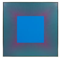 Blue Square with Red & Green
