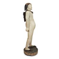 Carved and painted figure of trapper possibly New Jersey, circa 1870