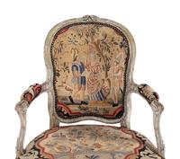 A Louis XV Painted Fauteuil