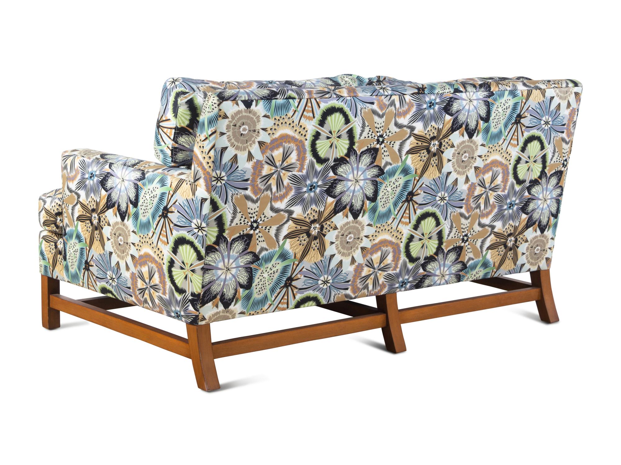 A Custom Two-Seat Sofa with Missoni Passiflora Upholstery