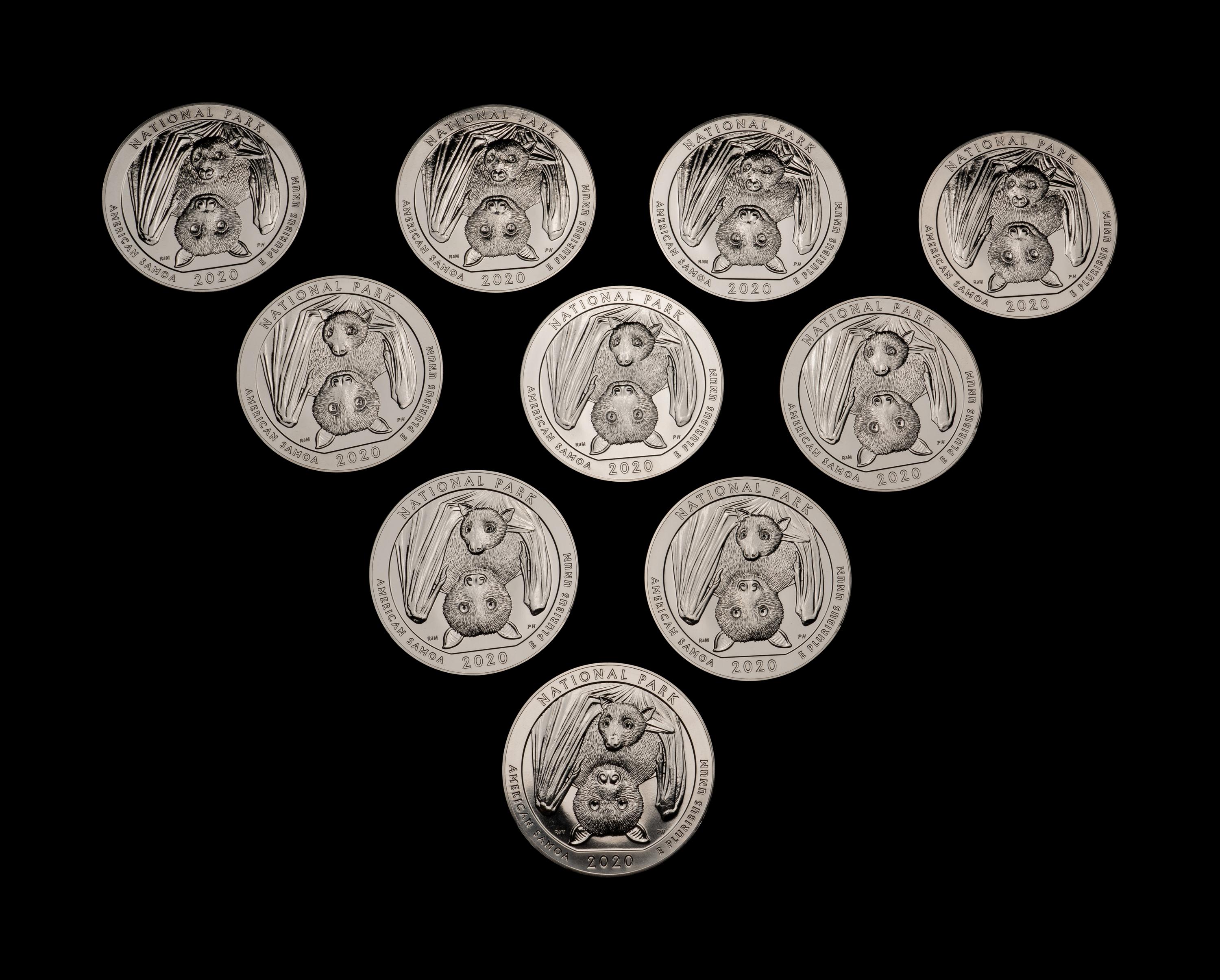 A Large Collection of Eighty-Eight US-Mint Issued America the Beautiful 5 oz. Silver Rounds