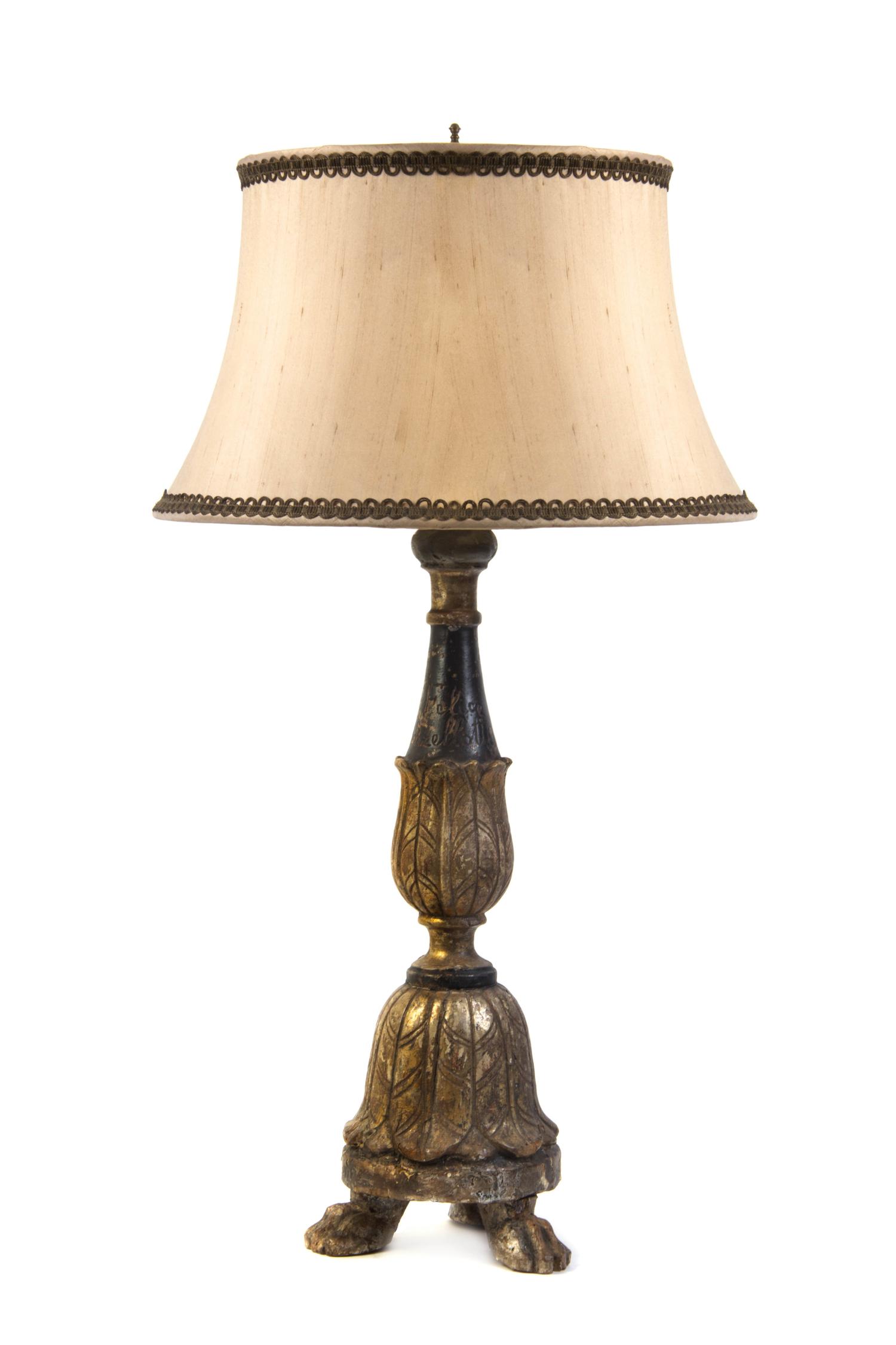 A Continental Giltwood Pricket, 18TH/19TH CENTURY, Height overall 35 1/2 inches. — 18TH/19TH CENTURY,