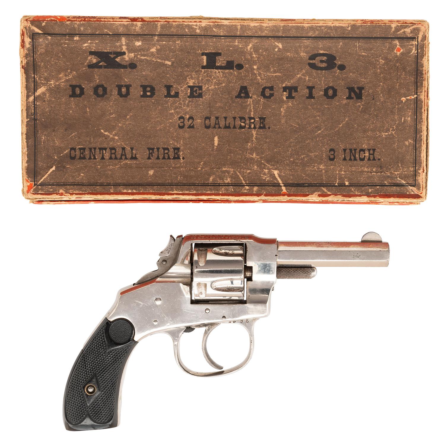 Fine Hopkins & Allen XL3 Revolver in Box