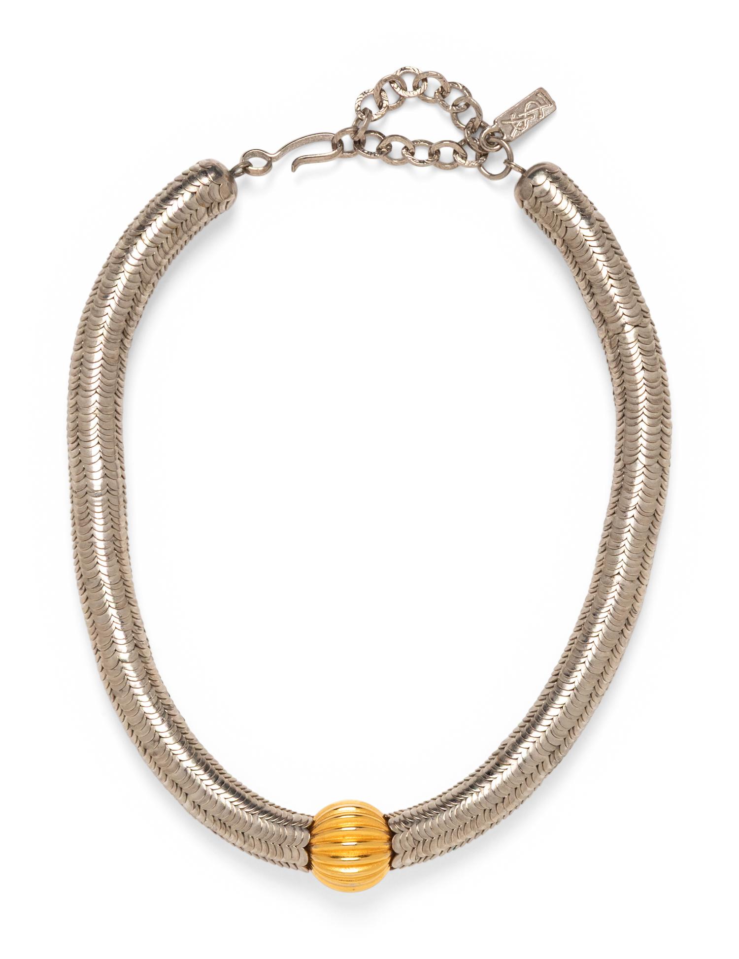 Yves Saint Laurent, Metal Choker Necklace
