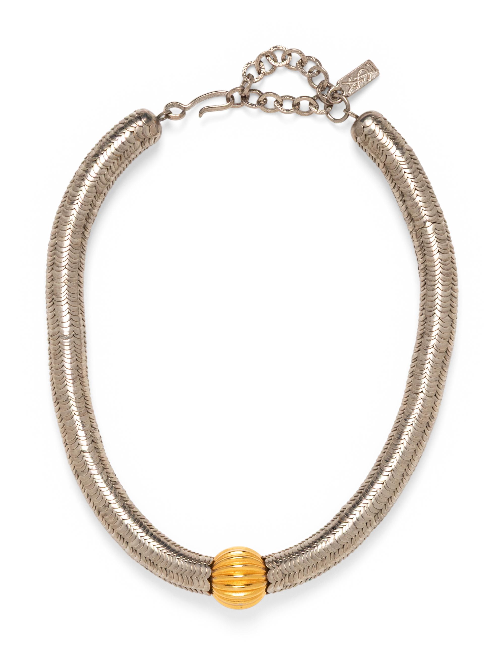 Yves Saint Laurent, Metal Choker Necklace