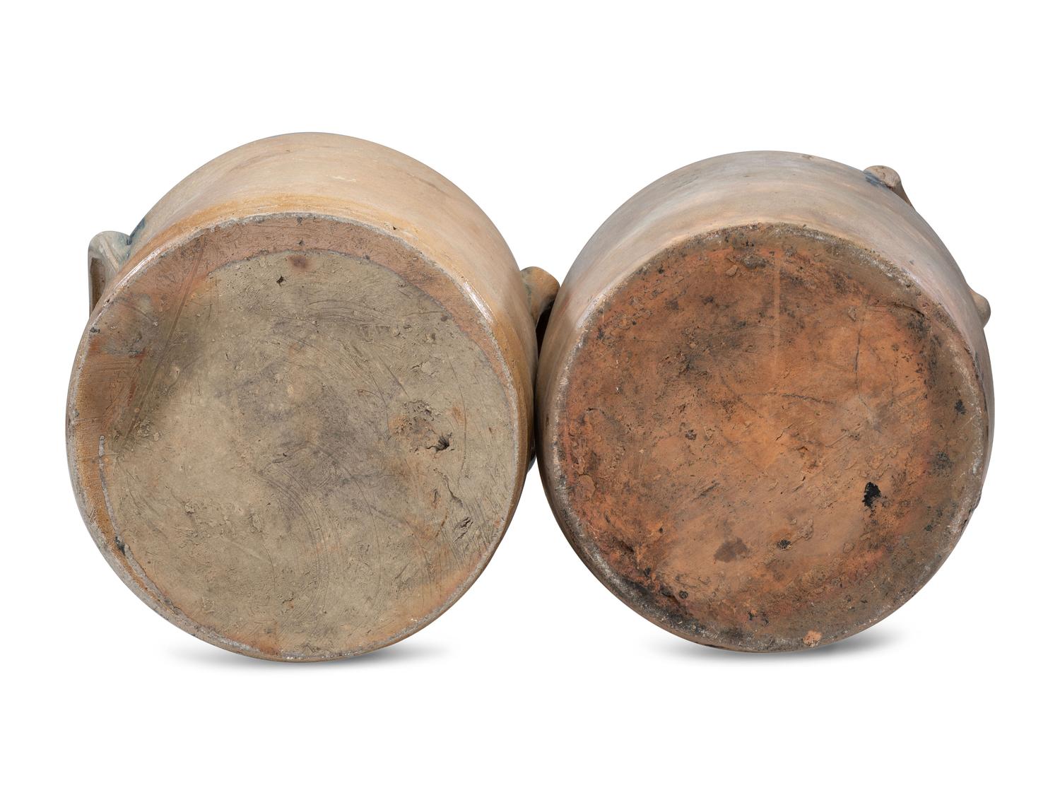 Two Three-Gallon Stoneware Crocks