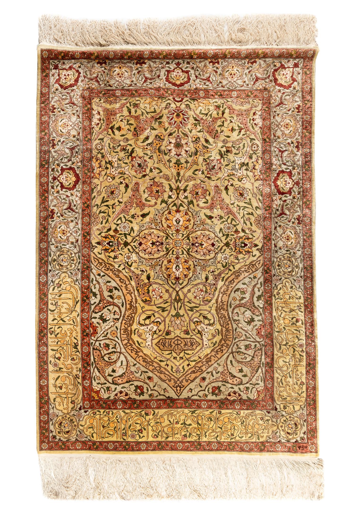 A Turkish Silk Rug