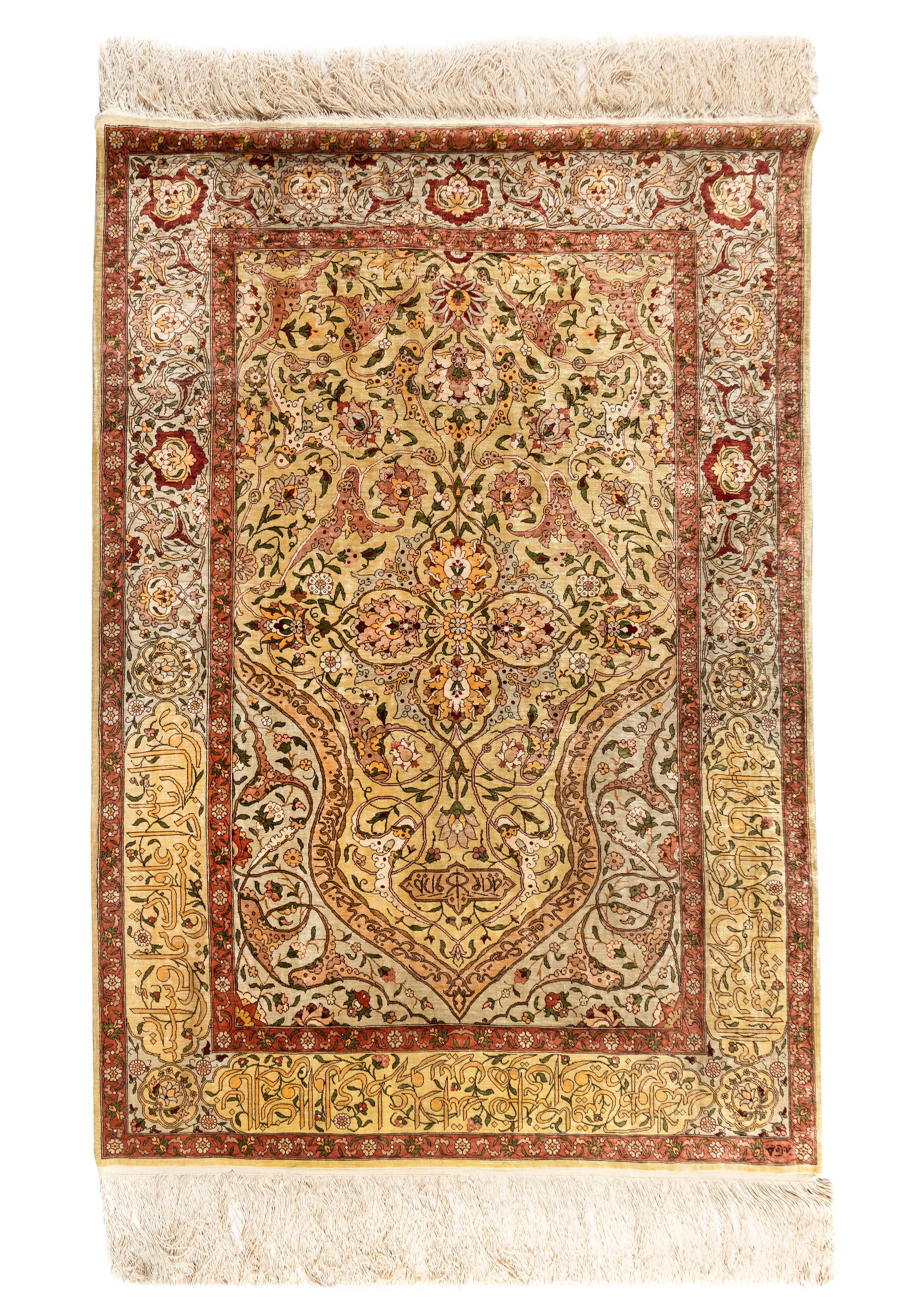 A Turkish Silk Rug