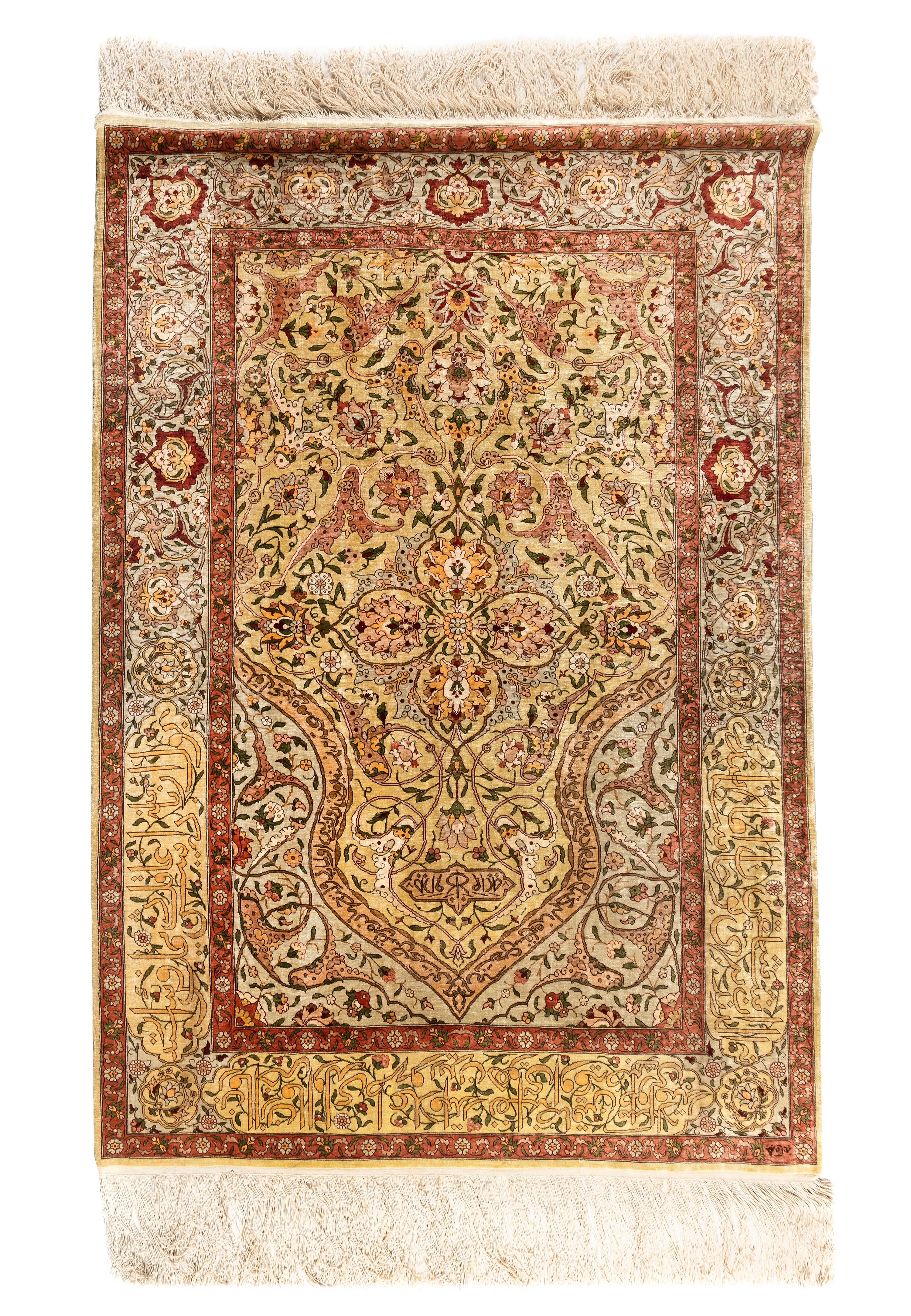 A Turkish Silk Rug