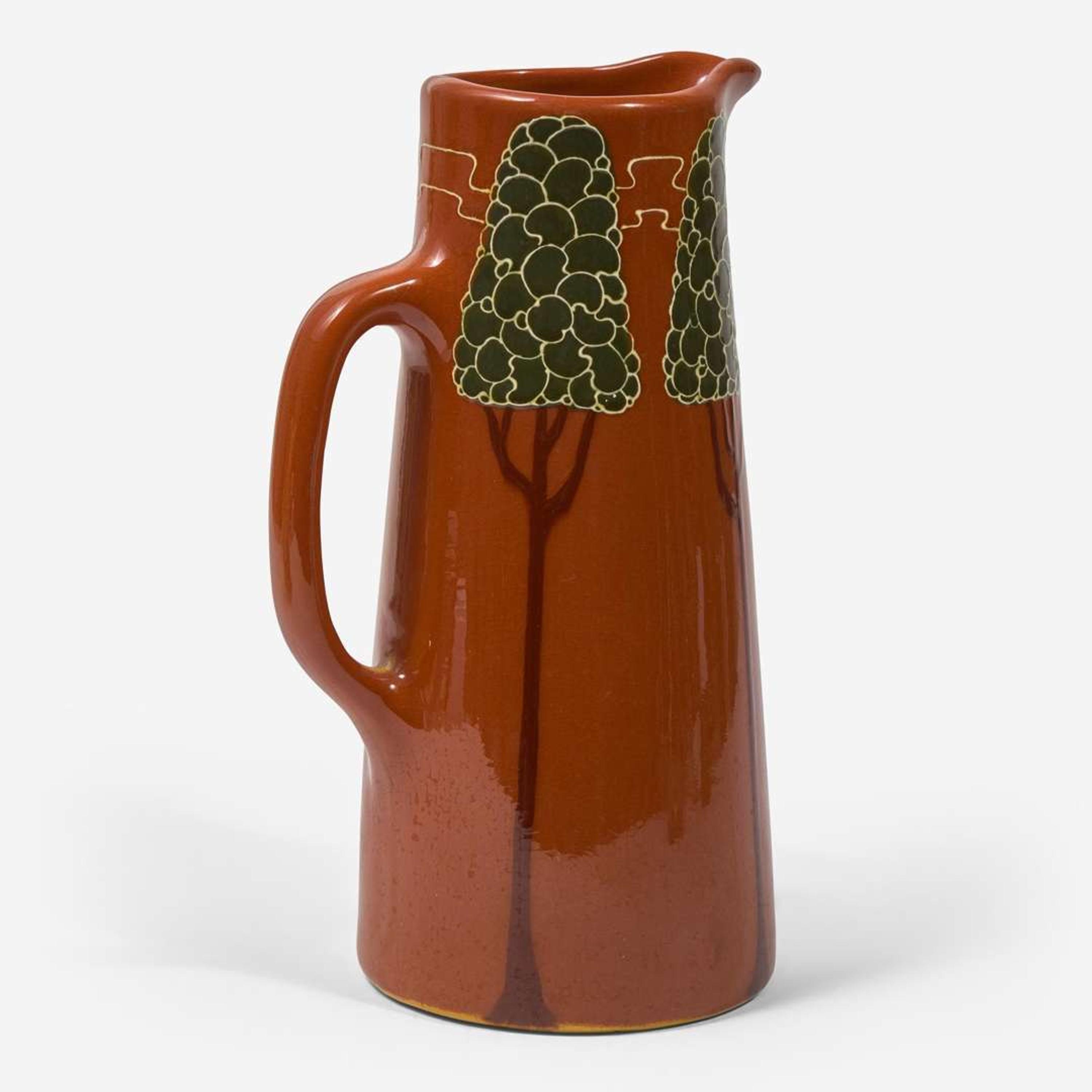 Frederick Hurten Rhead (British-American, 1880-1942) and Attributed Three Faience Vessels, USA, circa 1903