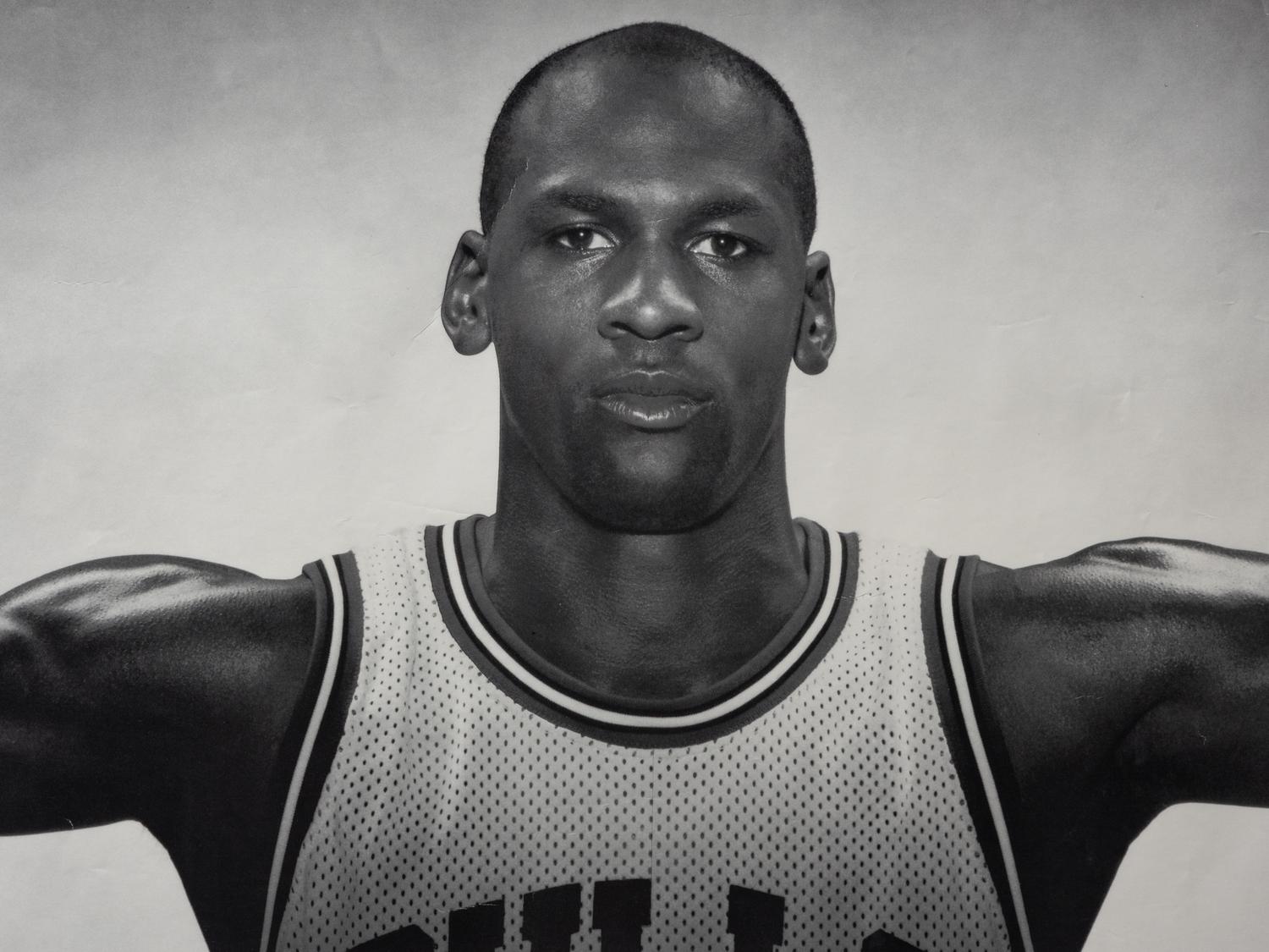 A Michael Jordan Signed Autograph Original Nike Wings Poster (Beckett Authentication Services Letter)