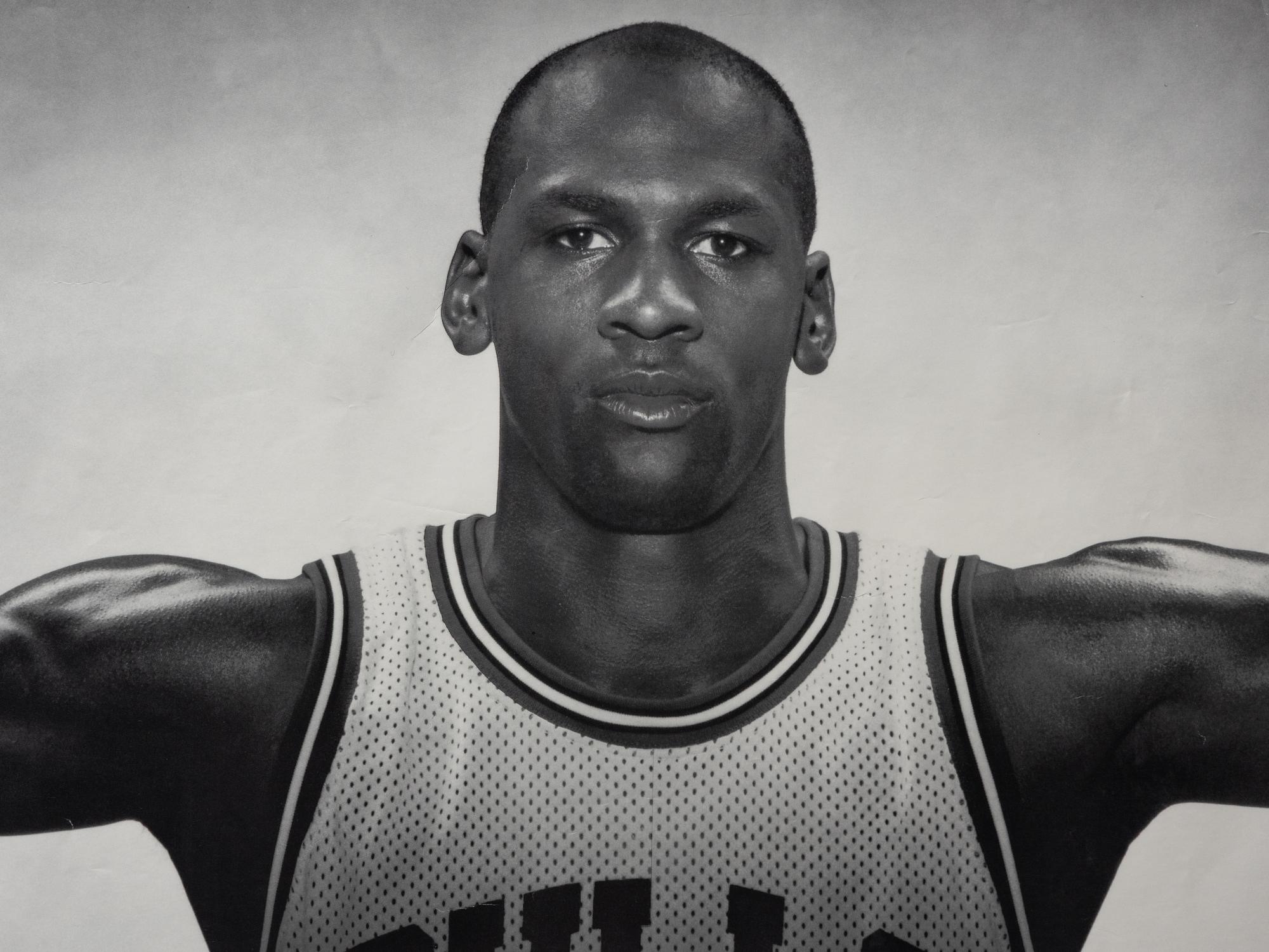 A Michael Jordan Signed Autograph Original Nike Wings Poster (Beckett Authentication Services Letter)