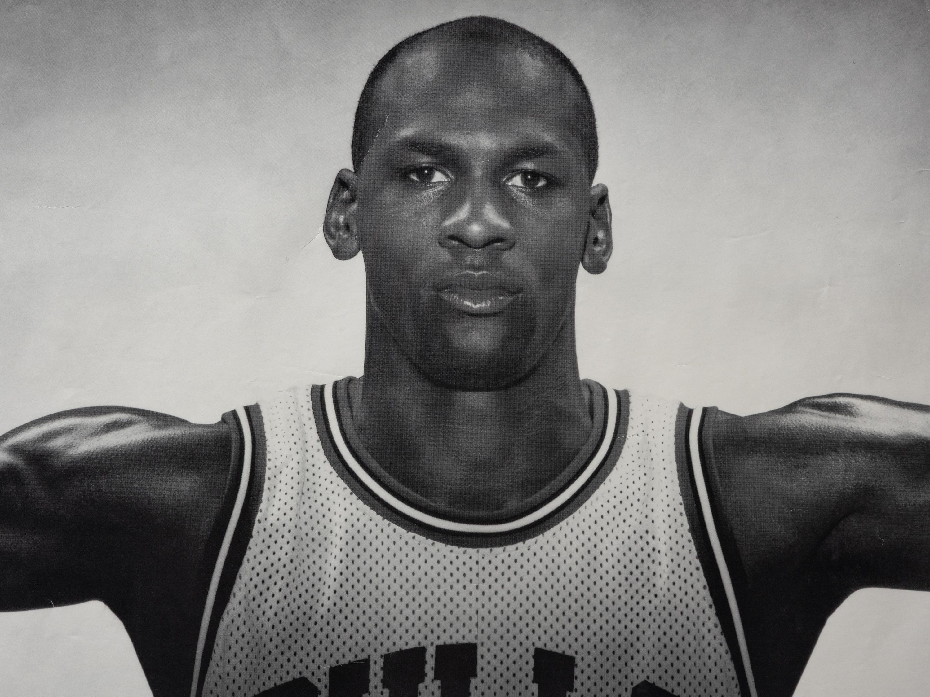 A Michael Jordan Signed Autograph Original Nike Wings Poster (Beckett Authentication Services Letter)