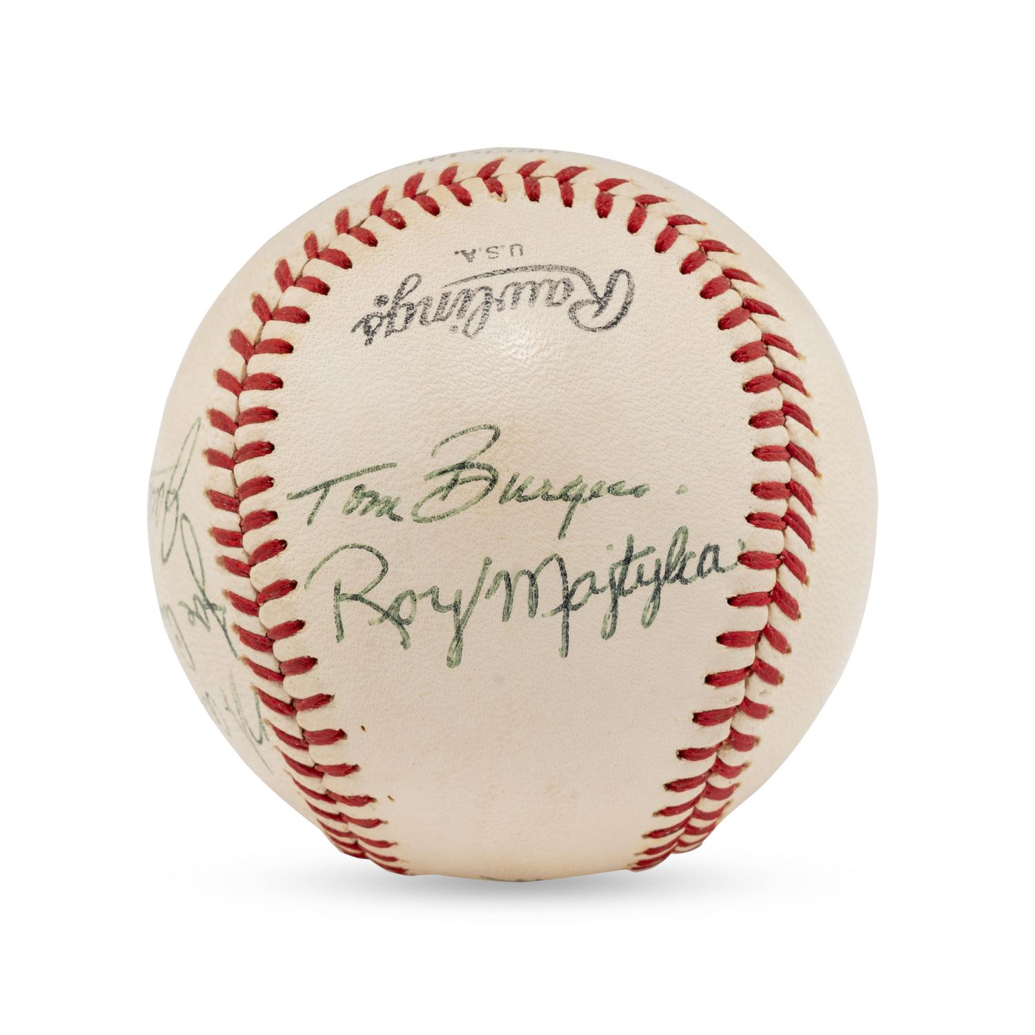 A Multi Signed Autograph Baseball Featuring Joe Medwick and Notables (Beckett Authentication Services Letter of Authenticity)
