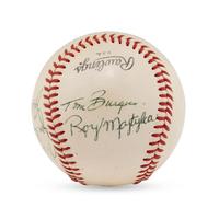 A Multi Signed Autograph Baseball Featuring Joe Medwick and Notables (Beckett Authentication Services Letter of Authenticity)