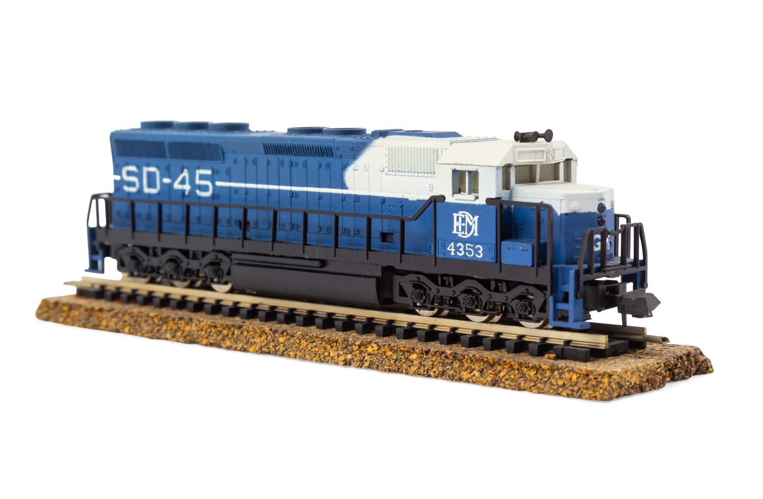 A Polychrome N-Gauge EMD Diesel Locomotive
