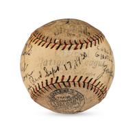 A 1930 Chicago Cubs Team Signed Autograph Baseball Featuring Kiki Cuyler and Hack Wilson (Beckett Authentication Services)