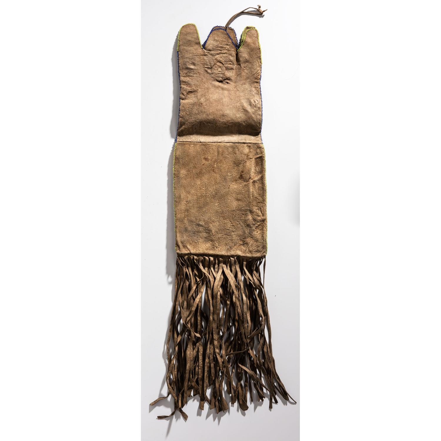 Blackfeet Beaded Hide Tobacco Bag