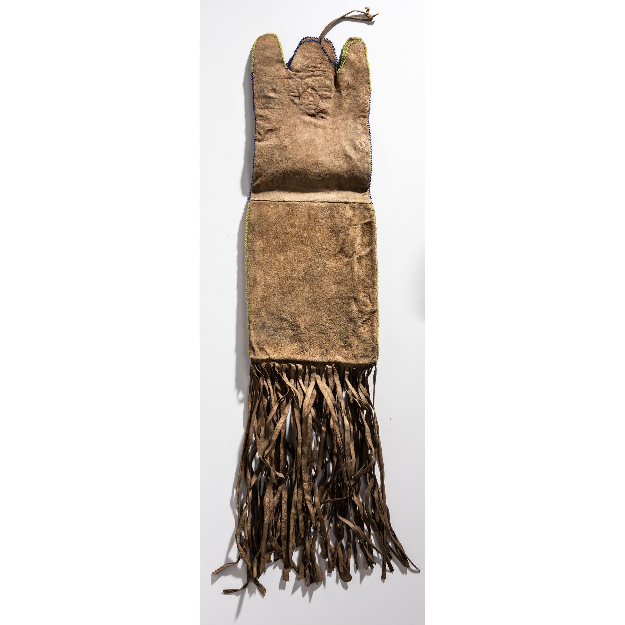 Blackfeet Beaded Hide Tobacco Bag