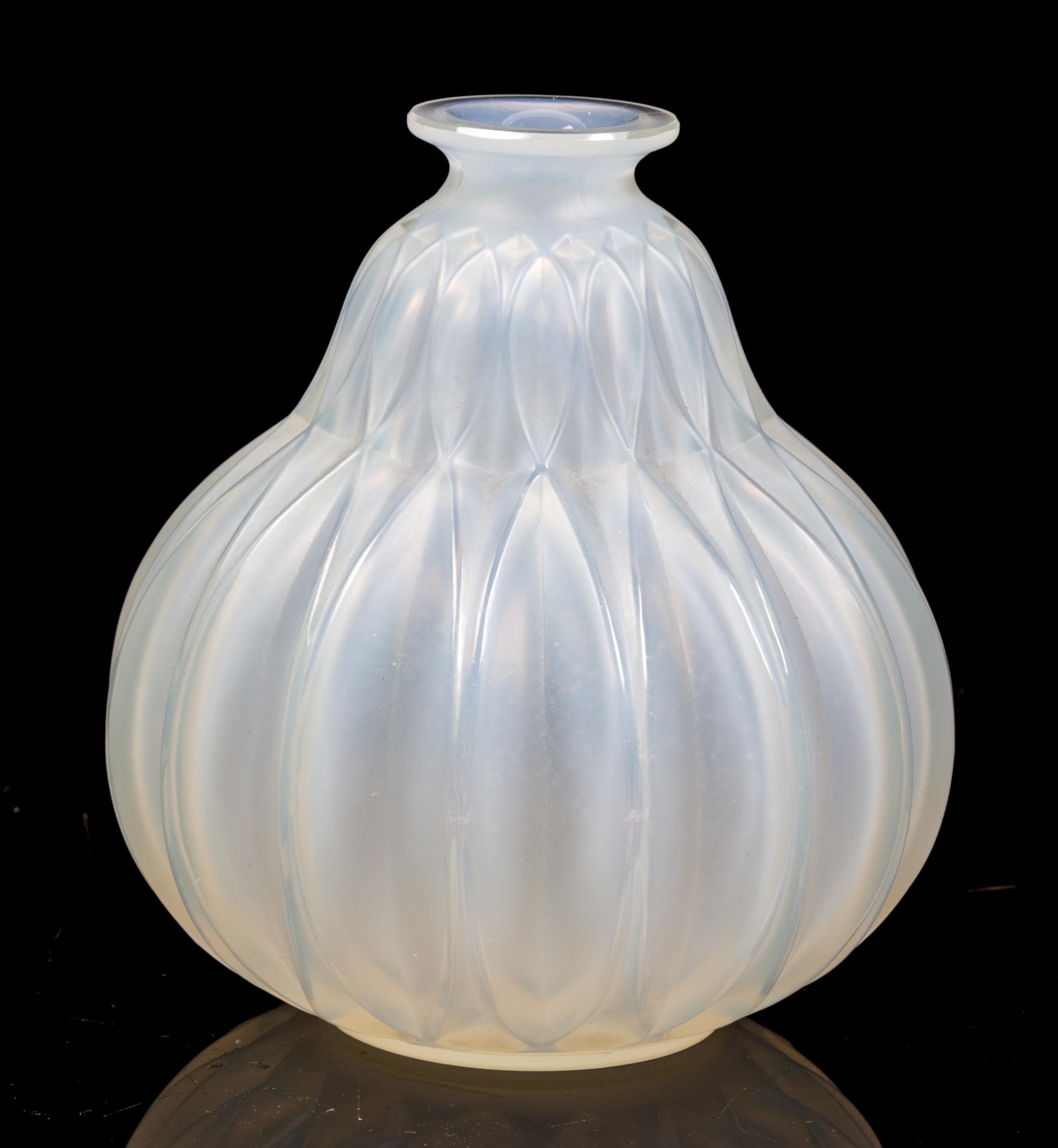 A Sabino Crystal Tulip Vase Height 5 1/4 inches.