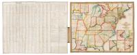 MITCHELL, S.A. Mitchell's Travellers Guide Through the United States. A Map of the Roads, Distances... &c. 1833. THE GRAFF COPY.